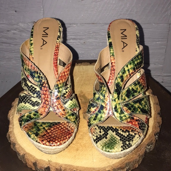 MIA raisinette platform snakeskin pattern - Picture 5 of 7